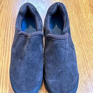 Lands End brown slip on shoes (no laces) size 13
